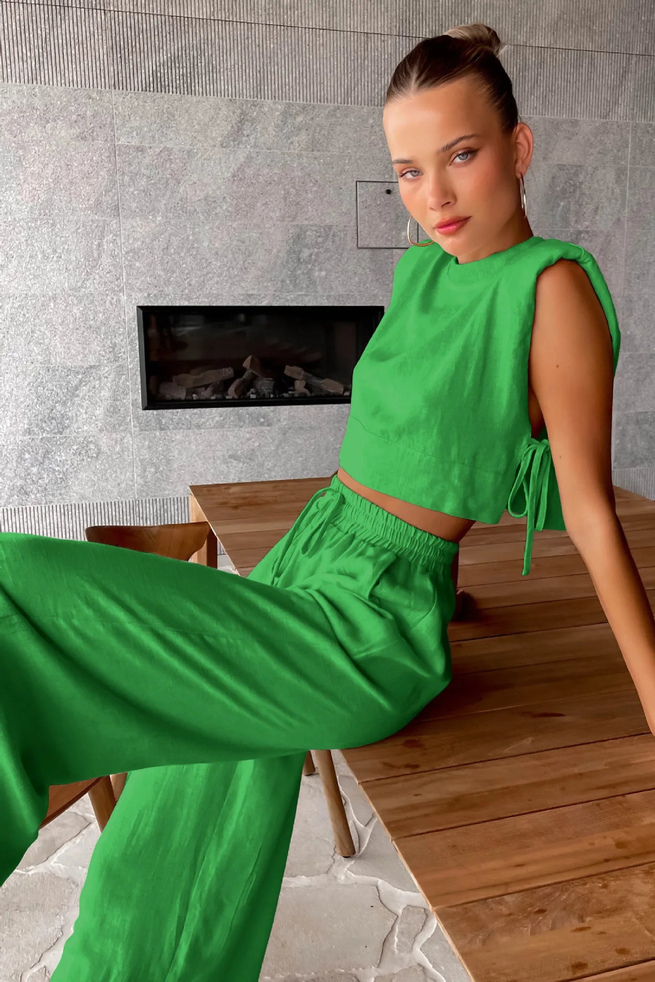 Chic Harmony Wide-Leg Pant Set