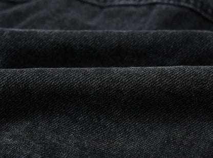 Moon Fade Button-Up Denim Coat
