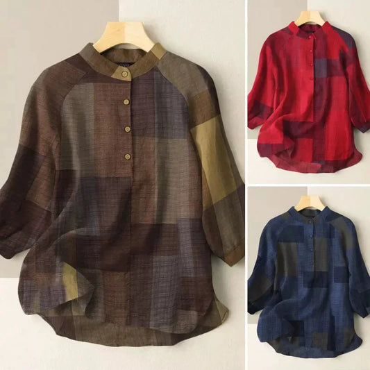 Lantern Print Chinese Style Shirt