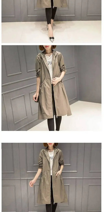 Hooded Slim Fit Trench