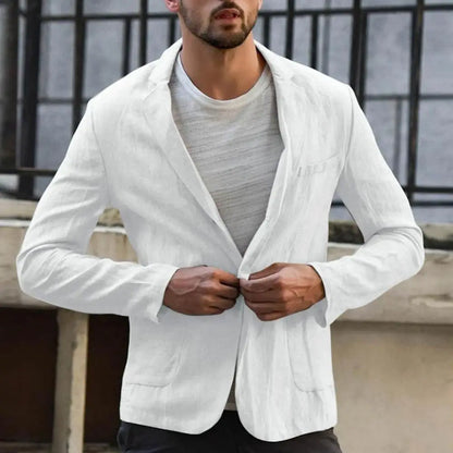 Lightweight Linen Blend Blazer