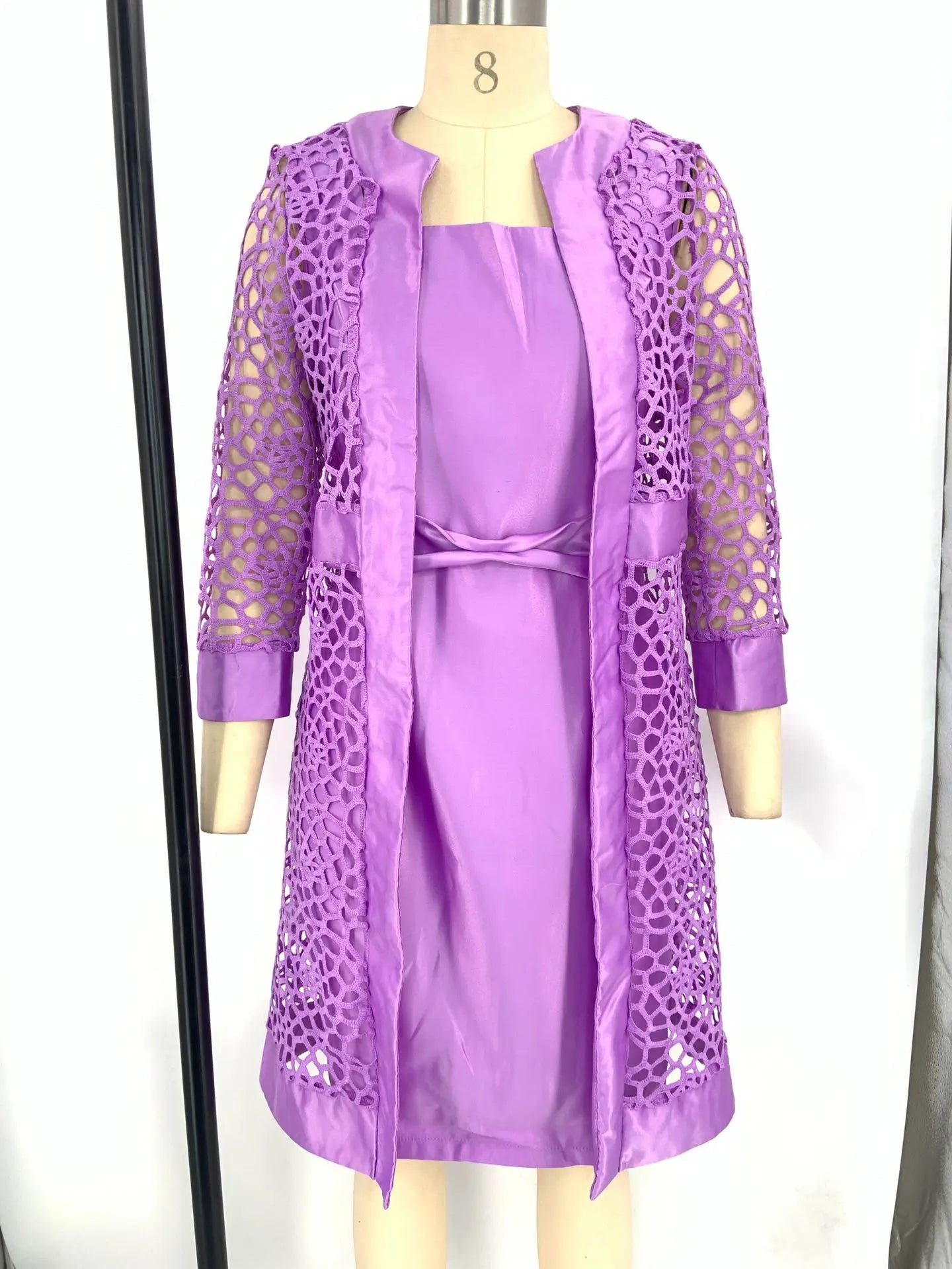 Lace Embrace Two-Piece Dress Set