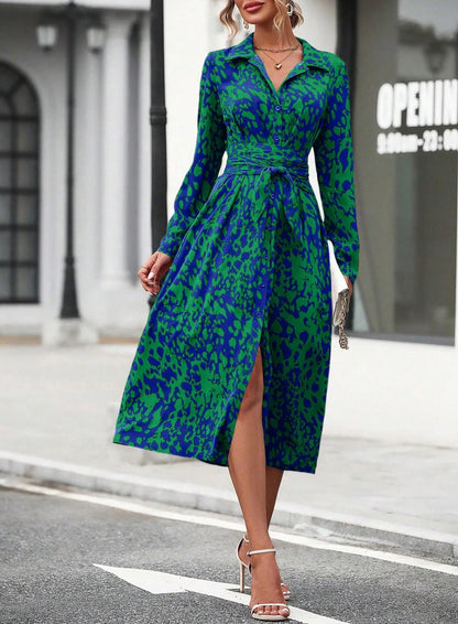 Spring Oversized Print Suit Set