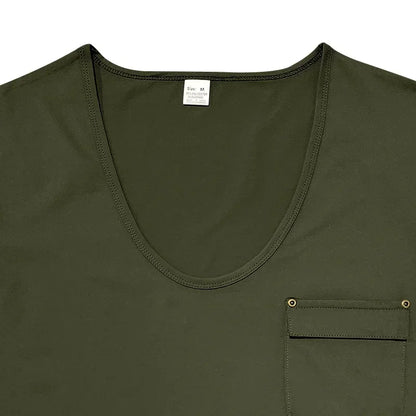 Men’s U-Neck Solid Casual T-Shirt
