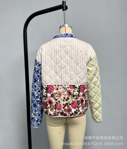 Blossom Muse Patchwork Cotton Jacket