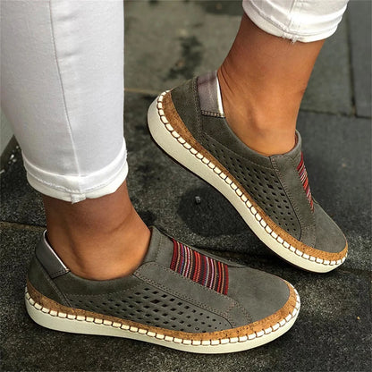 Breathable Mesh Hollow Flat Shoes