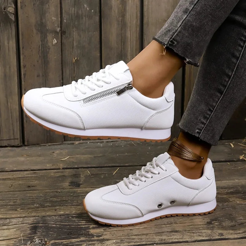 Comfort Lace Up Flat Women's Sneakers