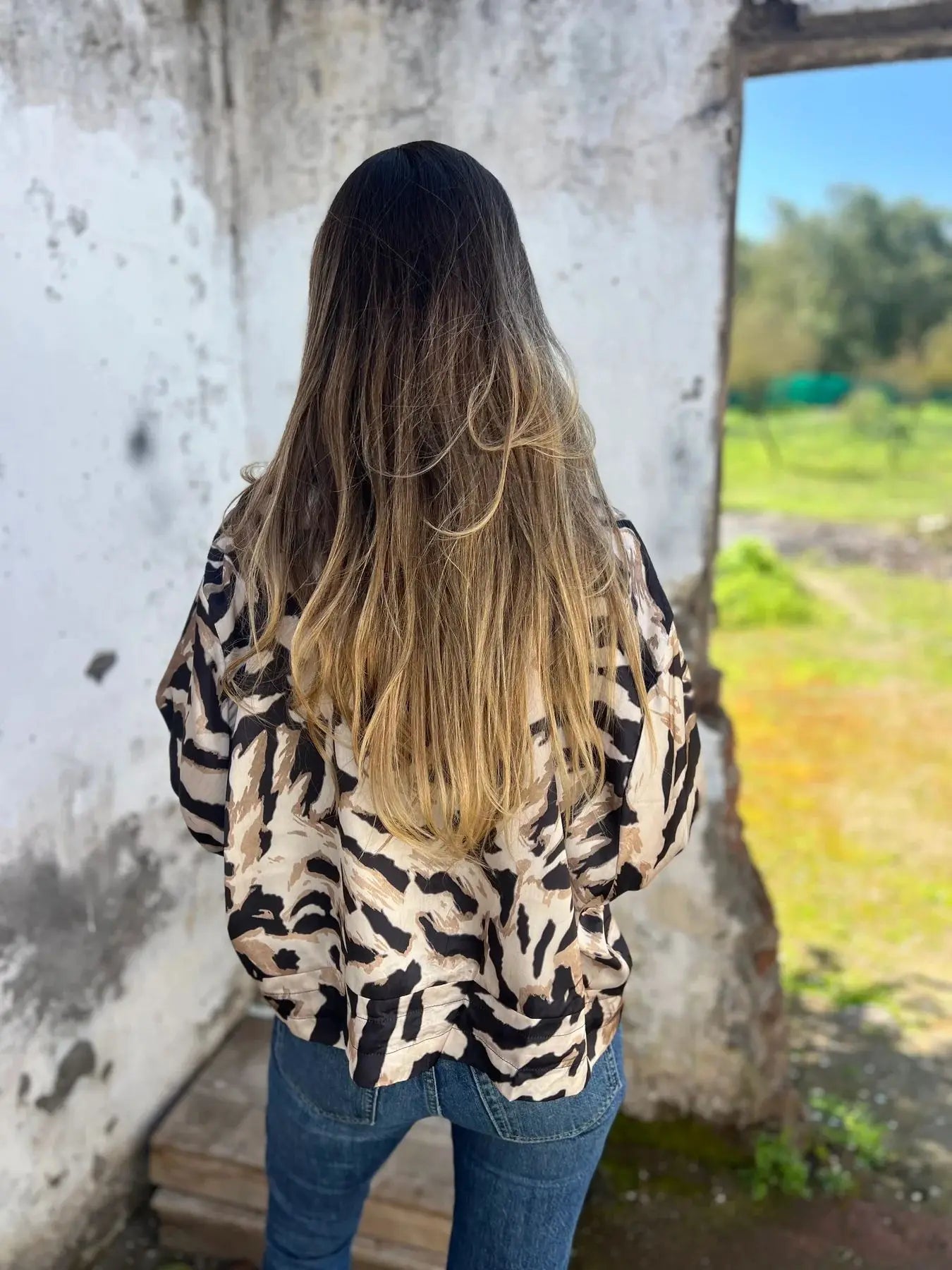 Leopard Print Bomber Jacket