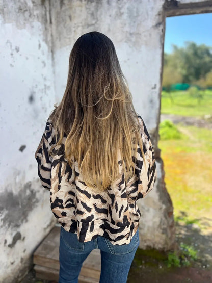 Leopard Print Bomber Jacket