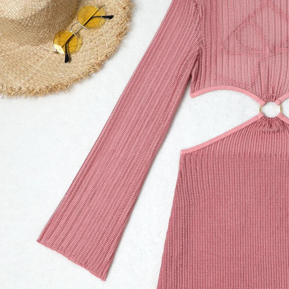 3-Piece Crochet Bikini & Cover-Up Set