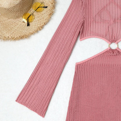 3-Piece Crochet Bikini & Cover-Up Set