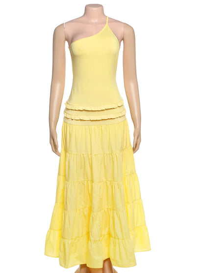 Enchanted Grace One-Shoulder Maxi Dress