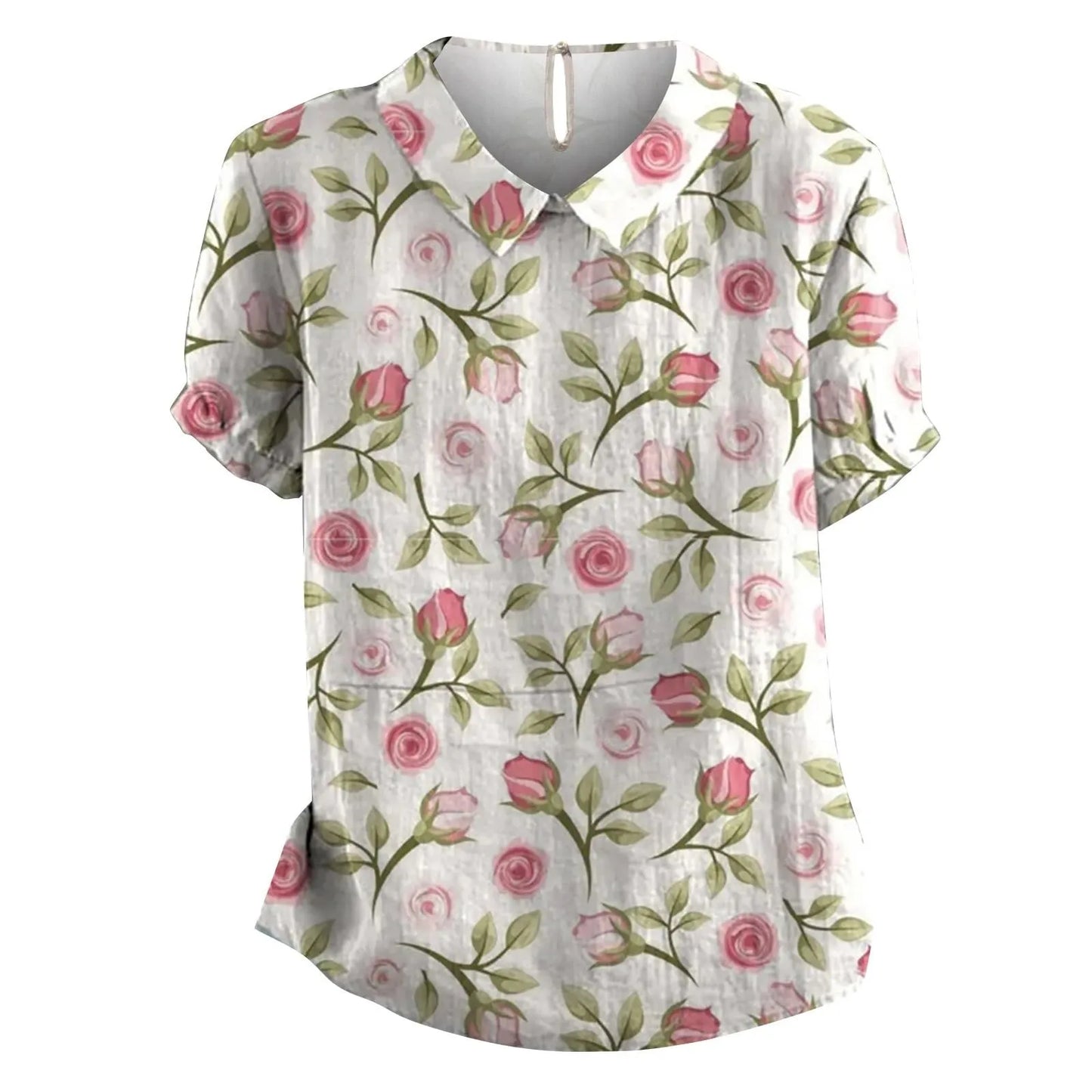 Boho Bloom Puff Sleeve Blouse