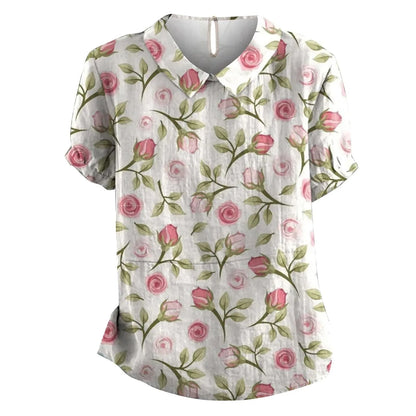 Boho Bloom Puff Sleeve Blouse