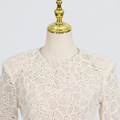 Lace Enchant Vintage Mermaid Gown