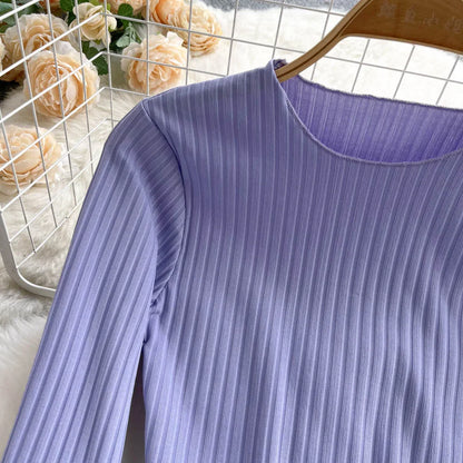 Flare Muse Slim Knit Crop Top