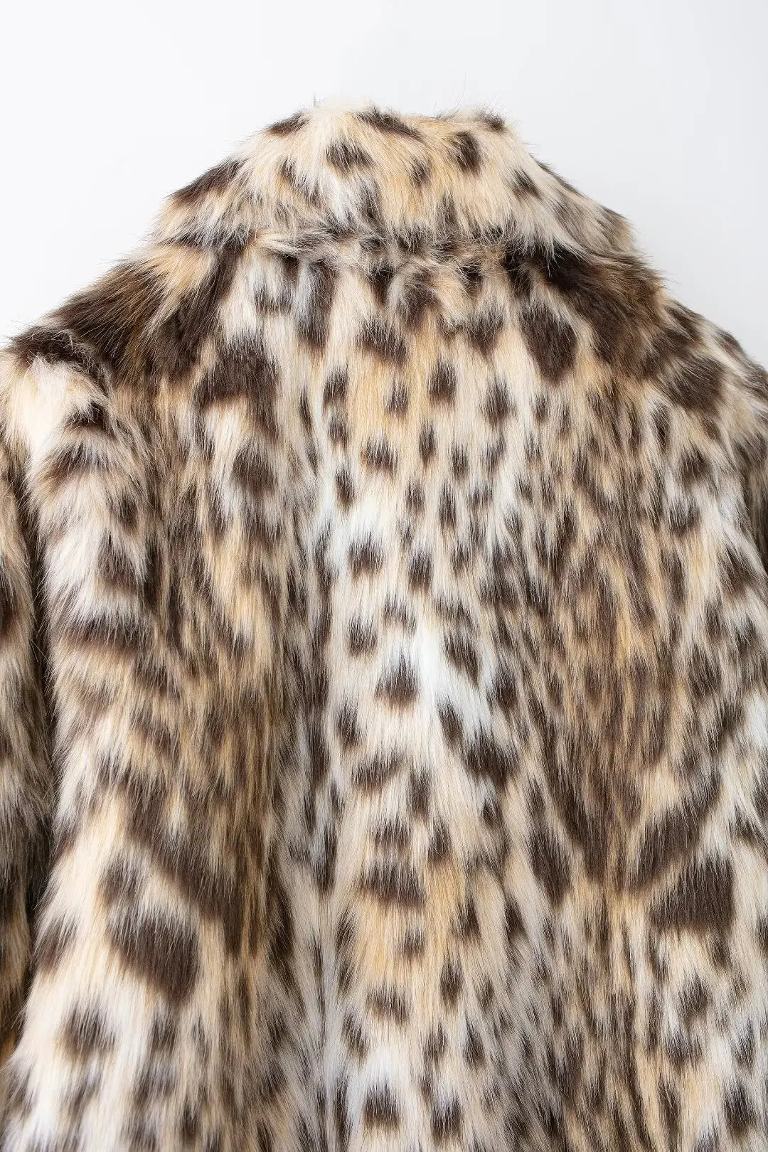 Lapel Luxe Leopard Faux Fur Coat