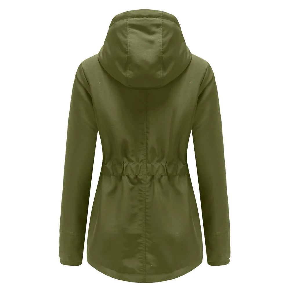 Women’s Thickened Lamb Velvet Parka – Hooded Winter Coat