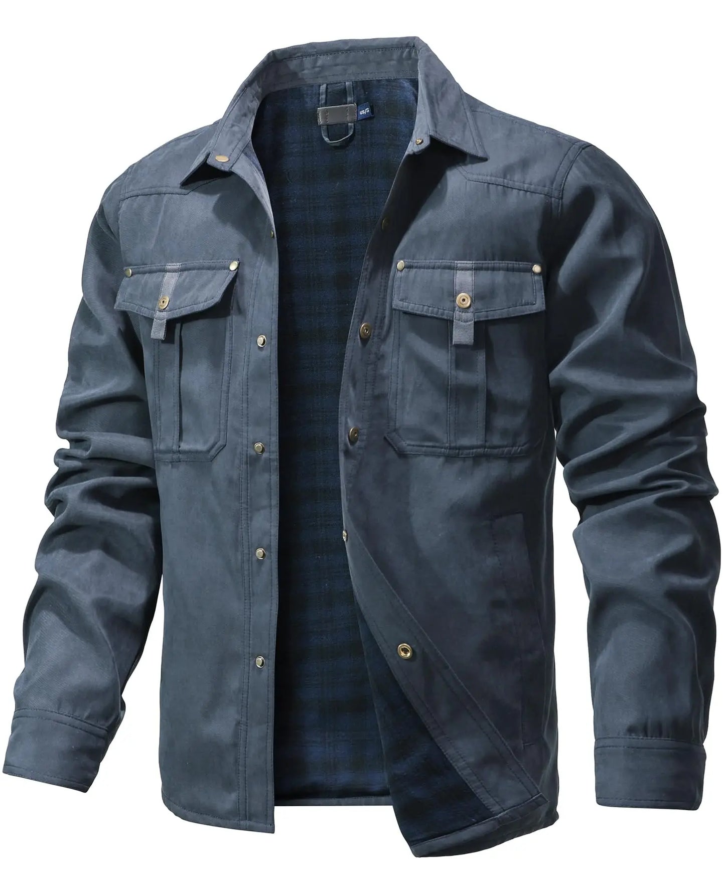 Men’s Spring Flannel-Lined Shirt Jacket