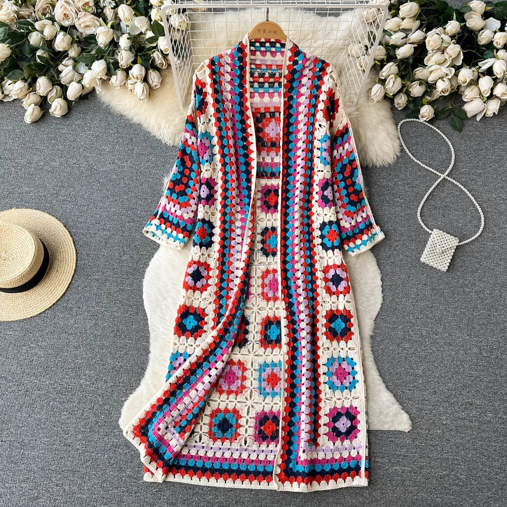 Vintage Bloom Floral Knit Cardigan