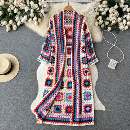 Vintage Bloom Floral Knit Cardigan