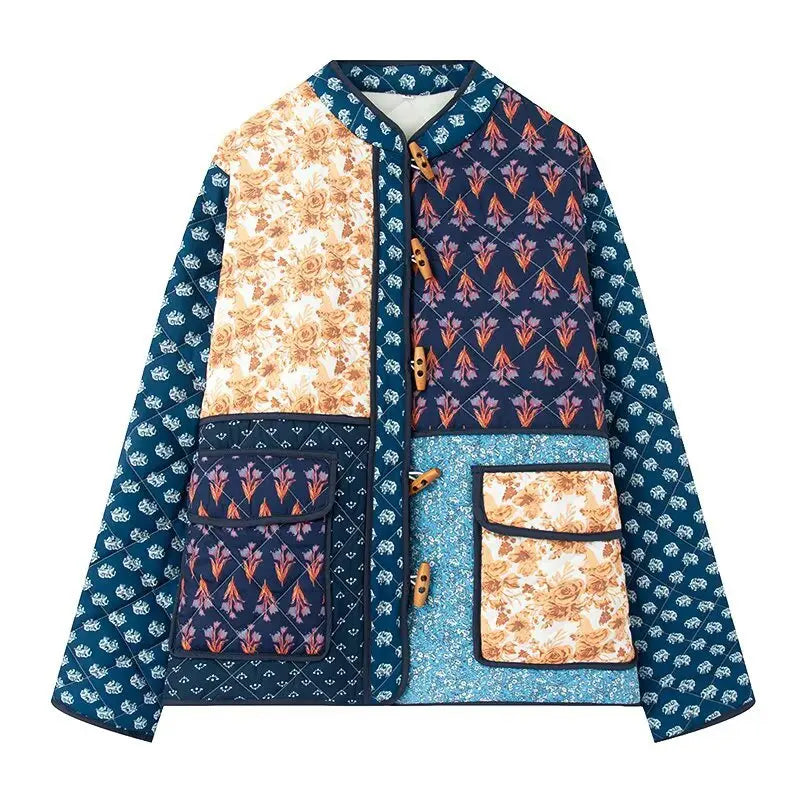 Blossom Muse Patchwork Cotton Jacket