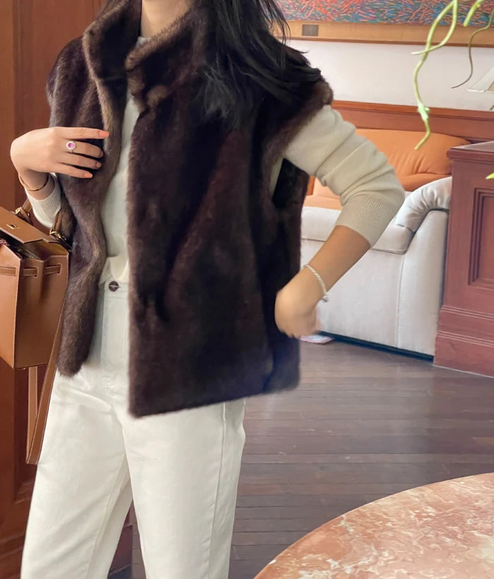 Women’s Vintage Mink Fur Vest
