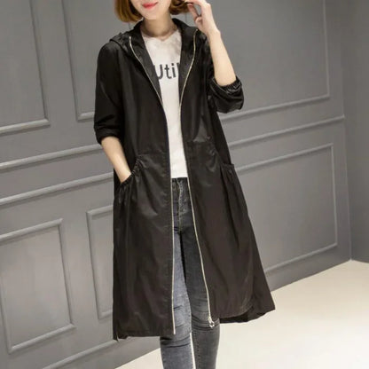 Hooded Slim Fit Trench