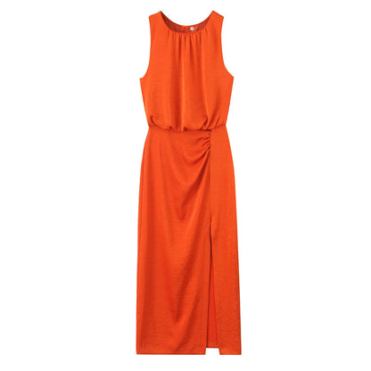 Silk Pleated Dress