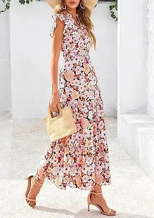 Printed Sleeveless Wide-Leg Jumpsuit