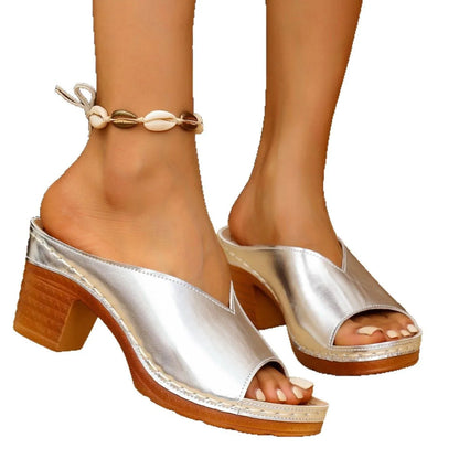Glow Step High Heel Summer Slippers
