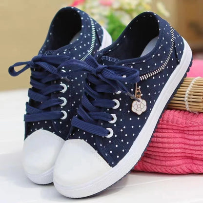 Breezy Mesh Denim Flats