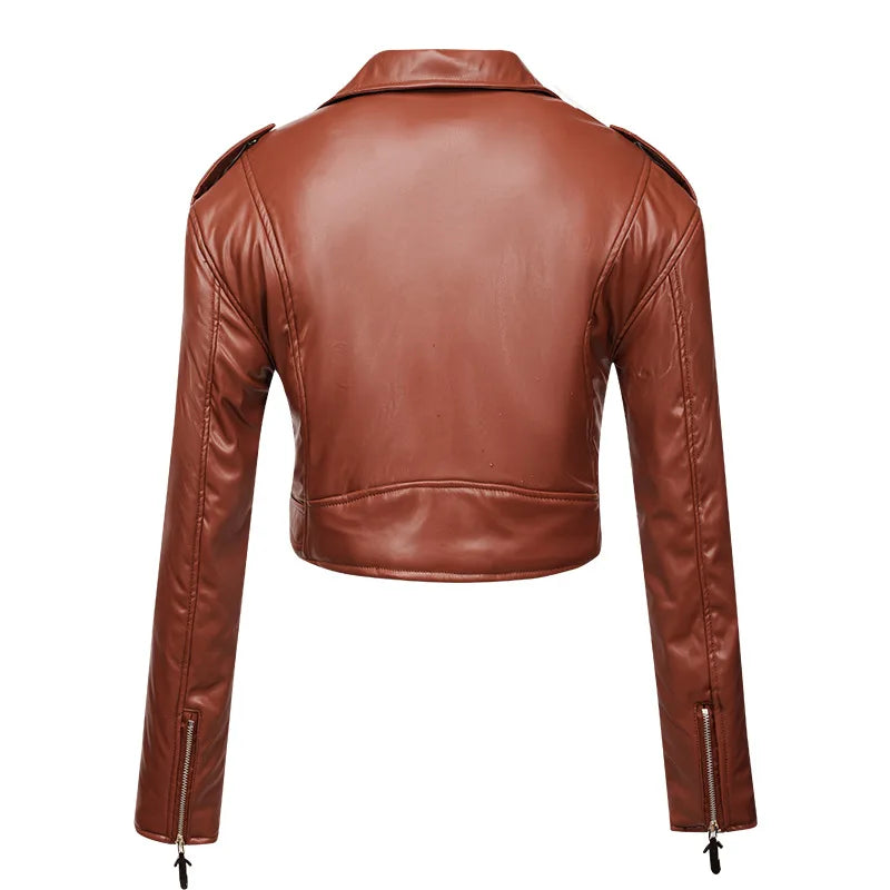 Moto Chic Slim Leather Jacket