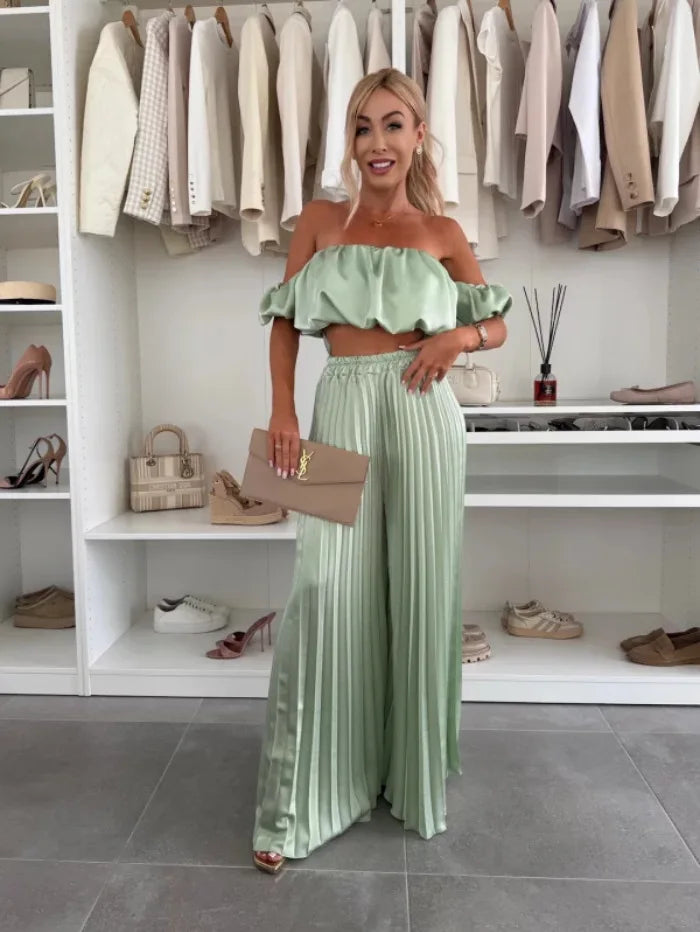 Off-Shoulder Tube Top Set