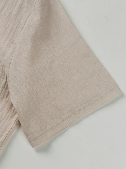 BreezeCraft Cotton Linen Shirt