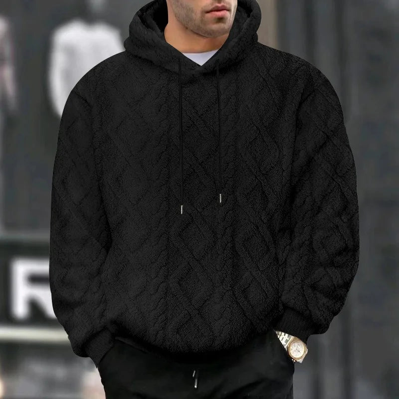 Shadow Weave Luxe Dual Velvet Hoodie