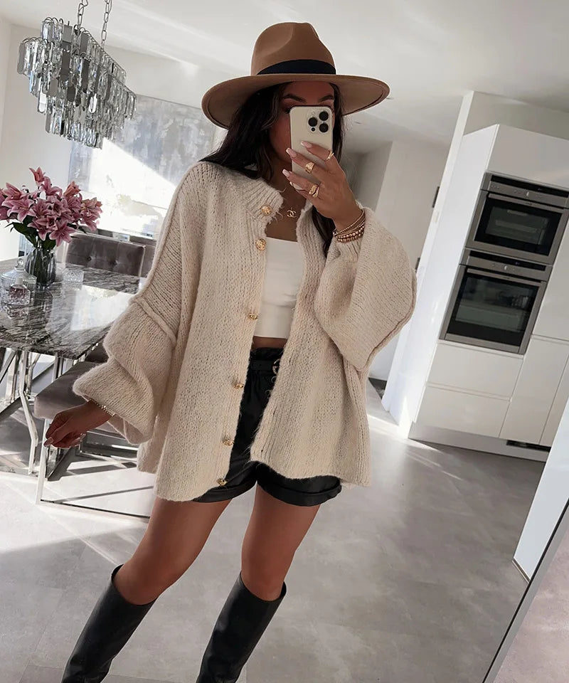 Casual Pure Color Cardigan