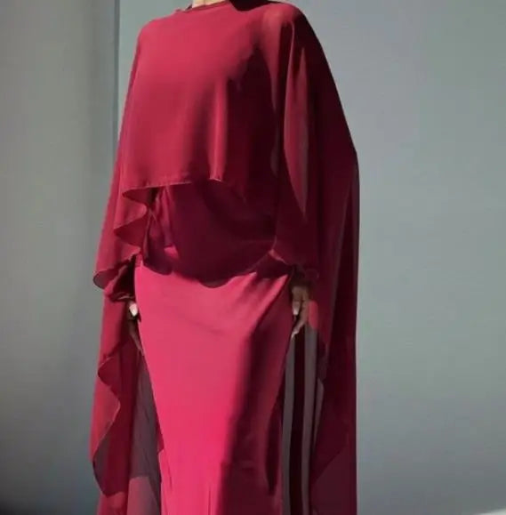 Vintage Charm Batwing Evening Set