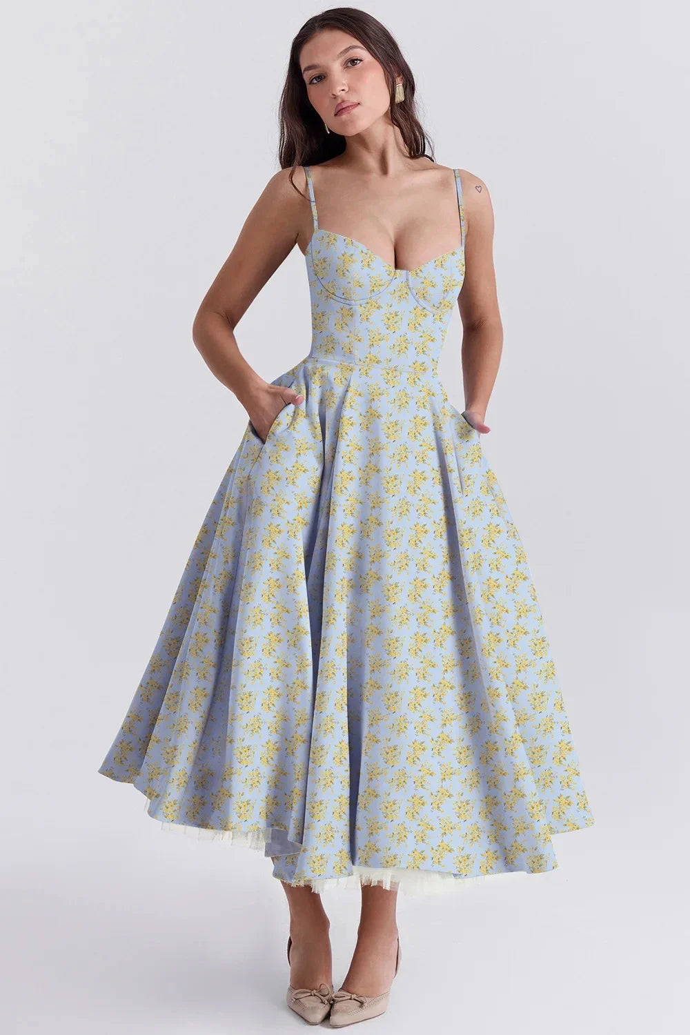 Love Is Love Floral Midi Mini Dress