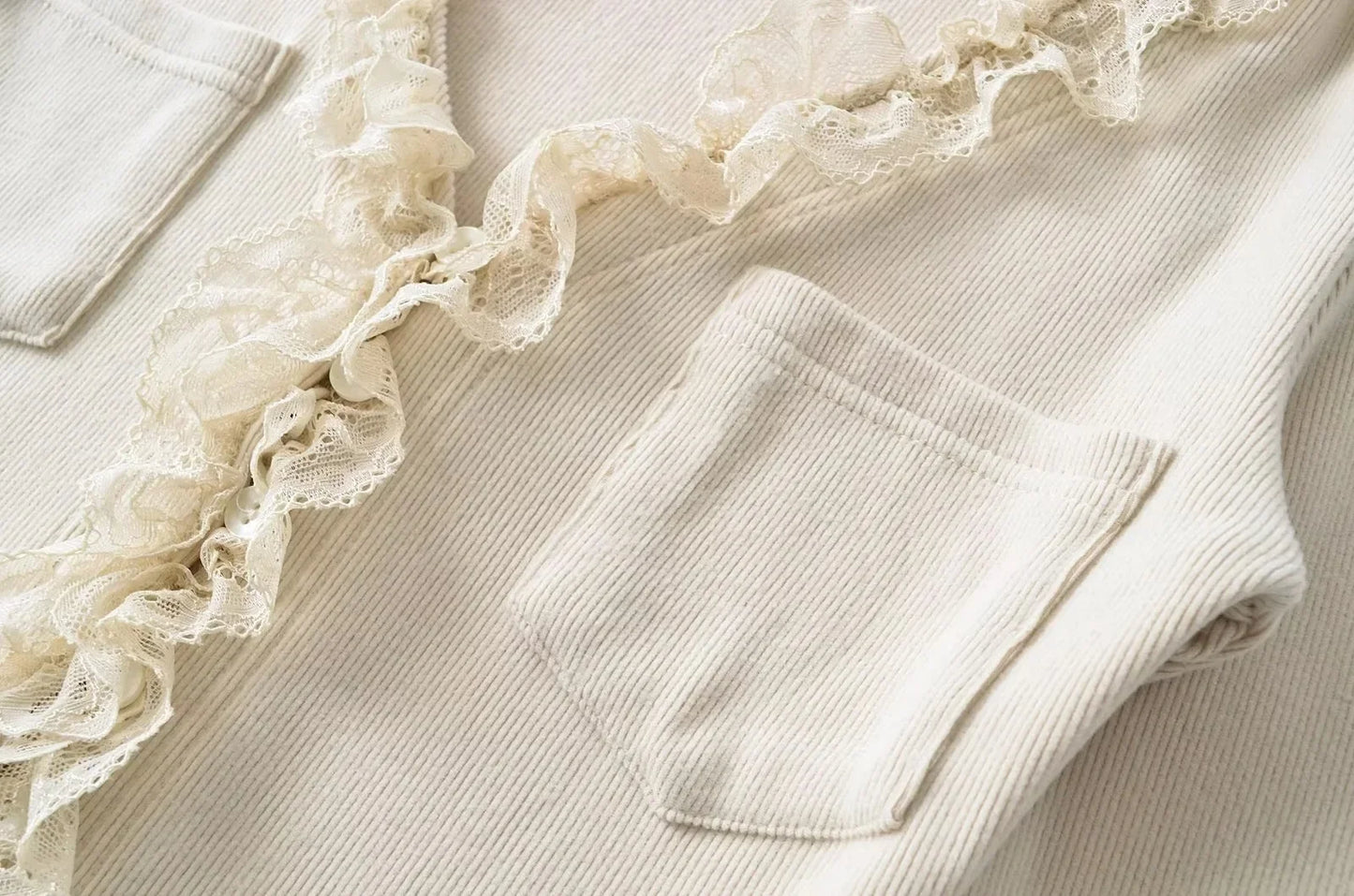 RuffleVibe Low Cut Button Top