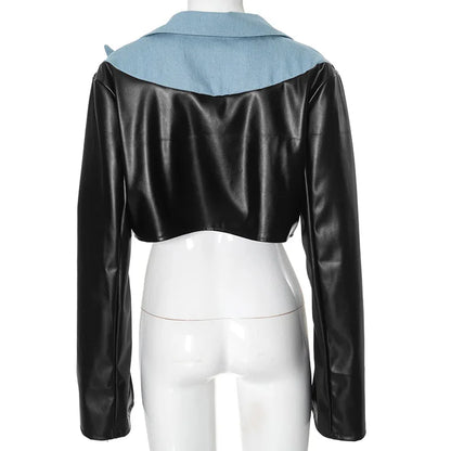 Edge Muse Patchwork Cropped Jacket
