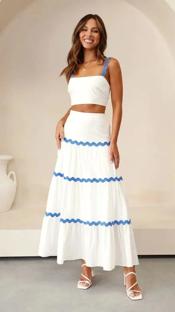 Wave Allure Strapless Dress