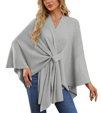 Soft V-Neck Shawl Wrap