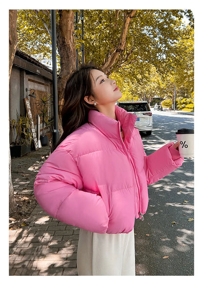 Snow Petal Short Padded Winter Jacket