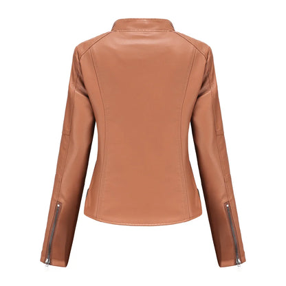 Vero Edge Slim Fit Leather Motorcycle Jacket