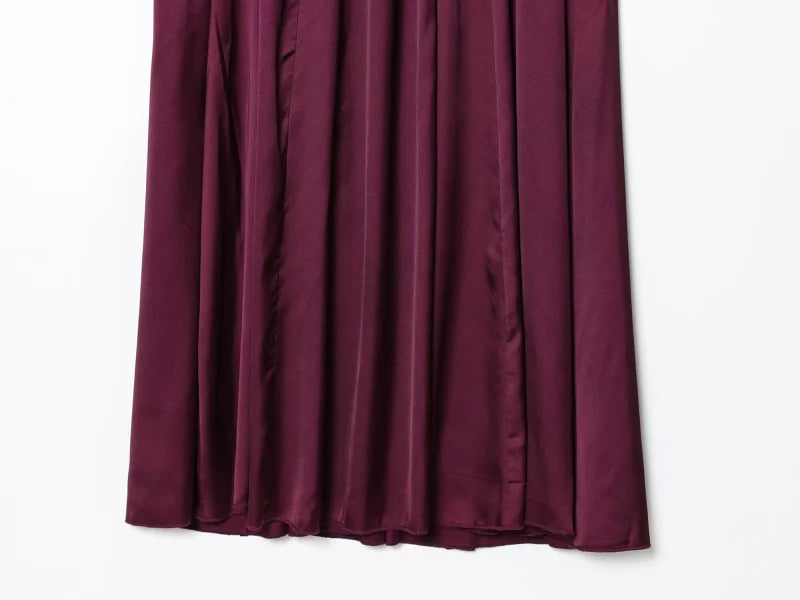 Elegant Lustre Backless Maxi Dress