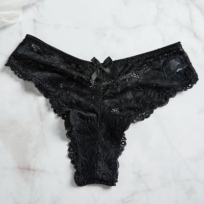 Lace V-Neck Tulle Lingerie Set