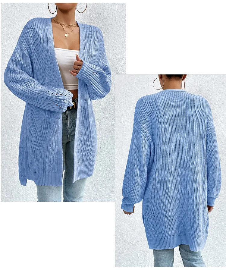 Luxe Ease Long Summer Knit Cardigan