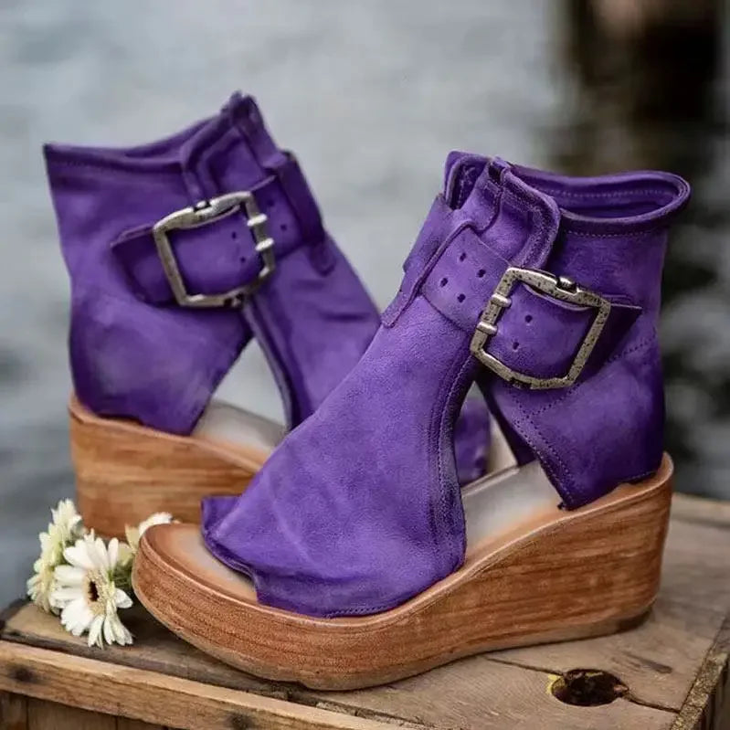 Roman Glow Platform Heel Sandals