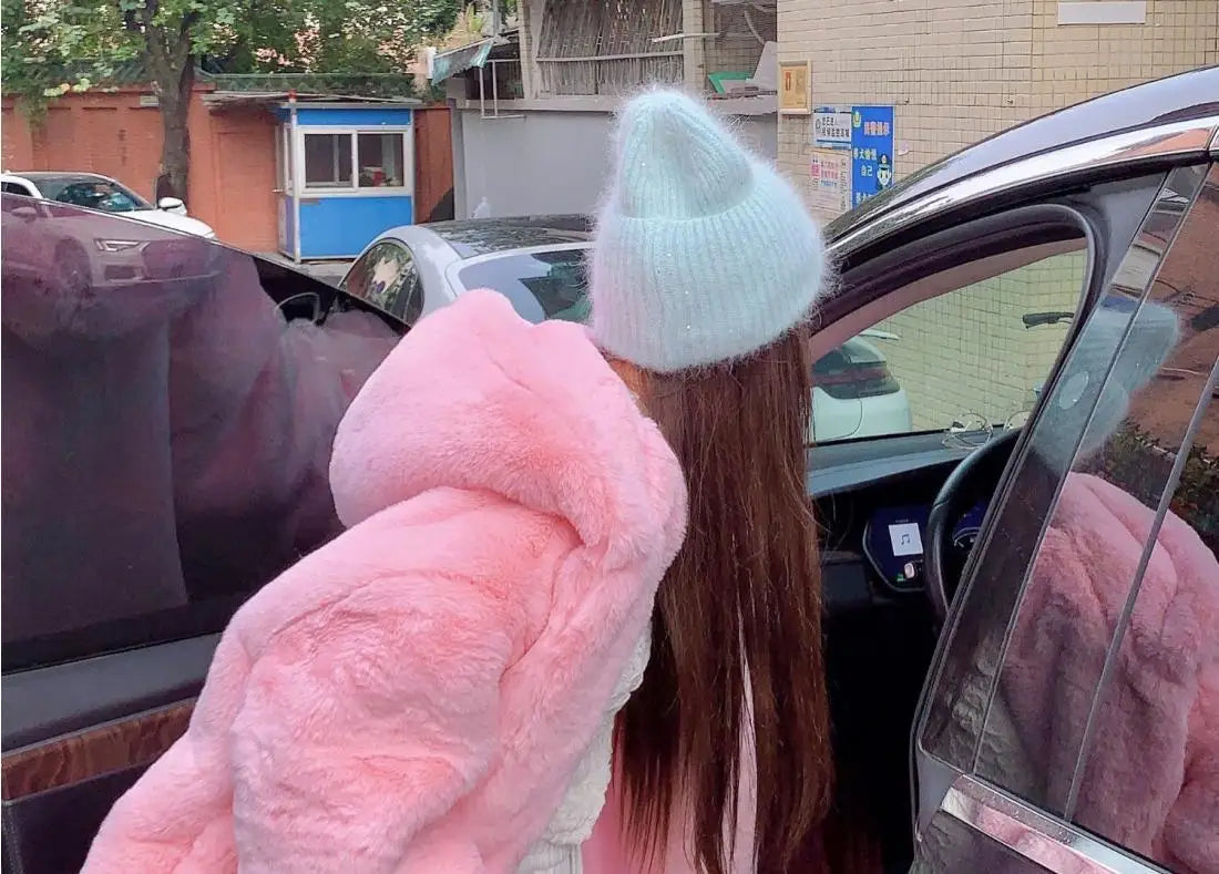 VelvaFur Hooded Plush Sweatshirt
